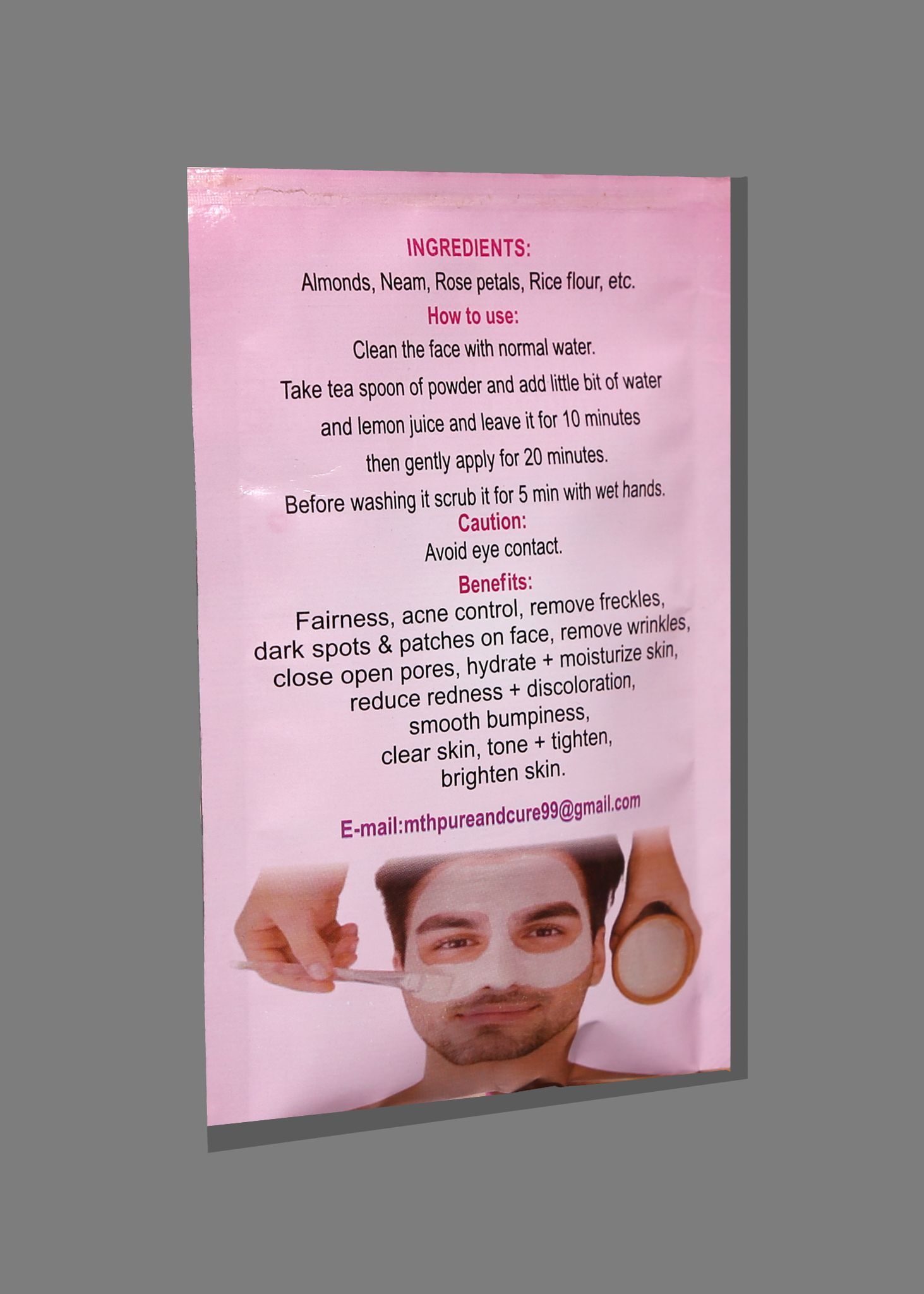 Roshail Face Mask – Natural Brightening & Skin Revitalizing - Image 3